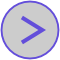 icon showing a blue arrow pointing left on a light grey circle